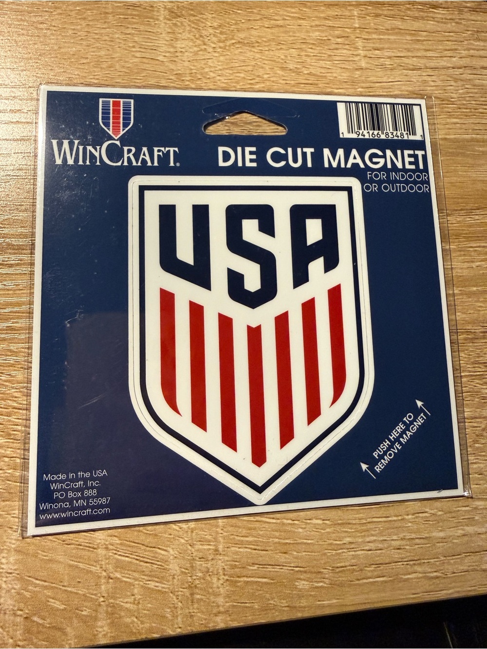 Wincraft USA Shield Die Cut Magnet - Red, White & Navy